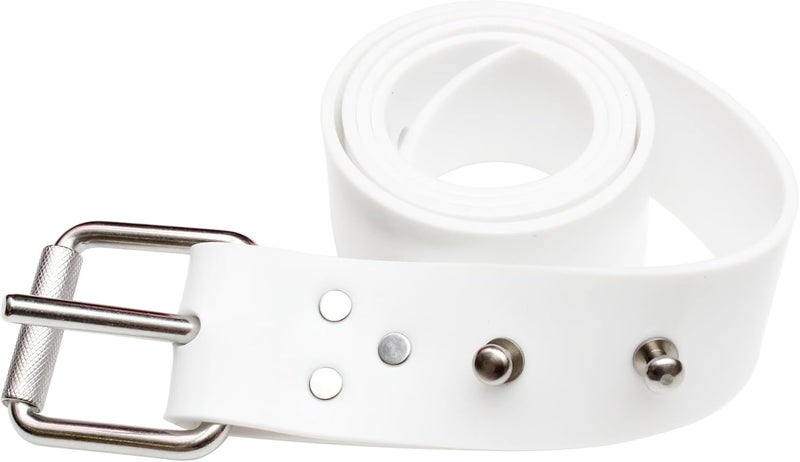 DiveTec Silicone Diving Weight Belt 54" (138cm) with Detachable Stainless Steel Fastening Studs – Ideal for Freediving & Spearfishing - Image 2